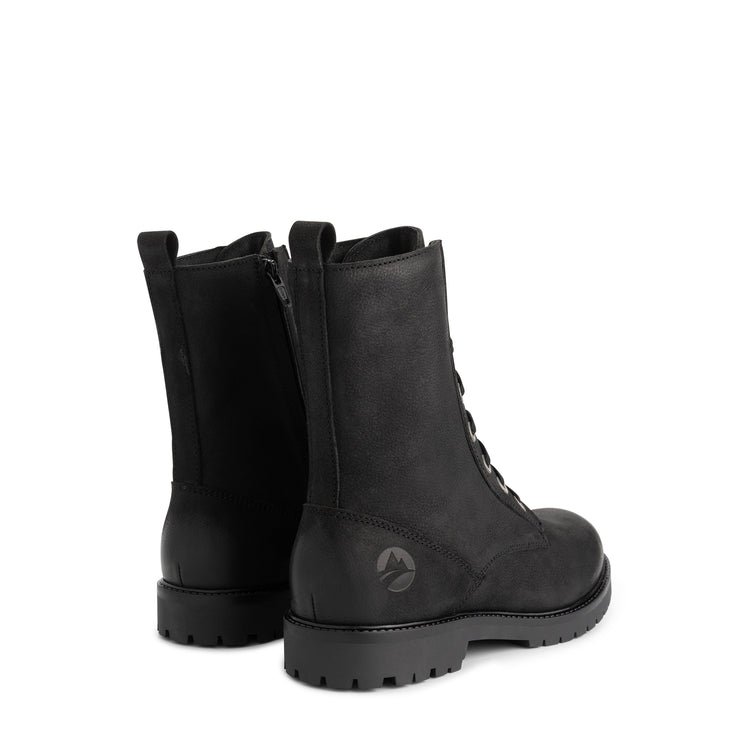 Bossvika Women - Lace-up boots - Nubuck - Black BD