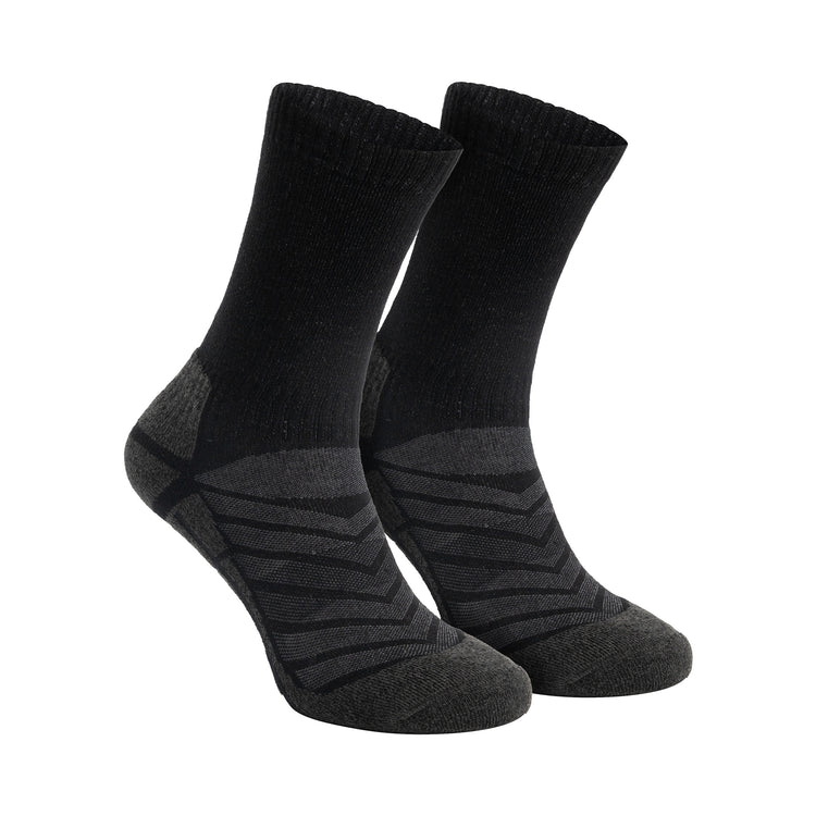 Bran Unisex 2-pack hiking socks – Seamless & breathable – Black ACC1