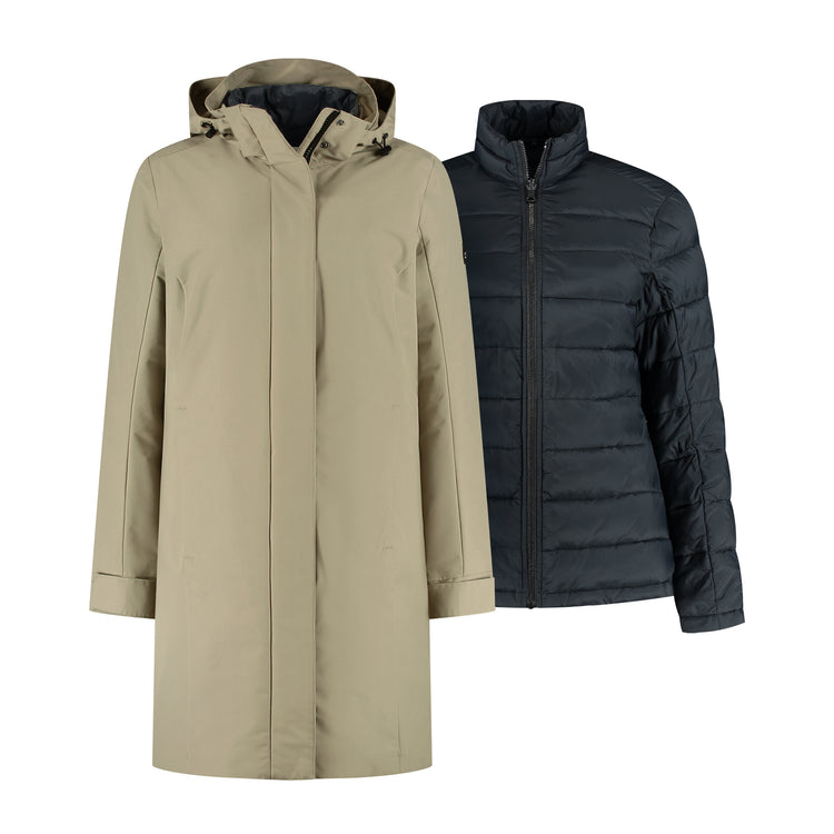 Harley Women - 3-in-1 Jacket - Light Brown F
