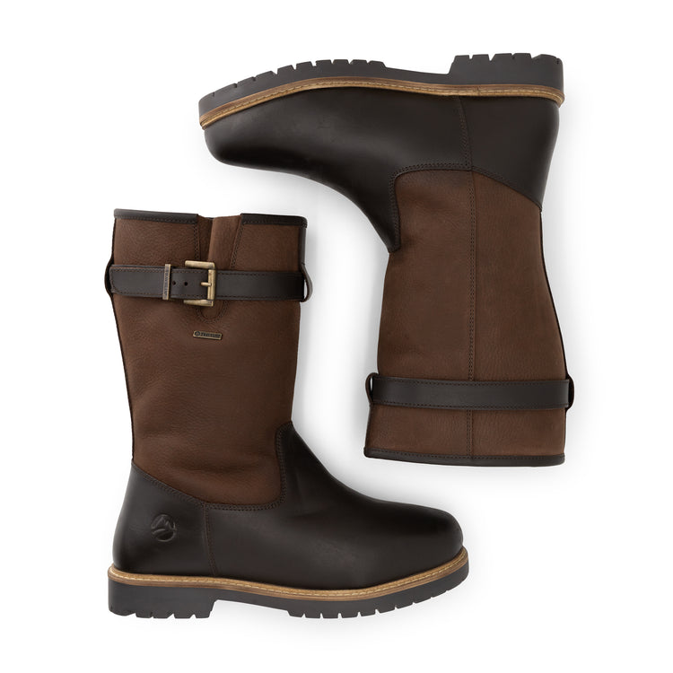 Frostad Women - Outdoor Boots - Wool-Lined - Dark Brown UPD