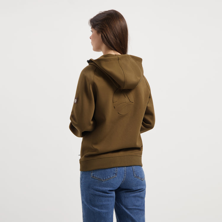 Stine Women - Hooded Cardigan - Sweat - Brown MV2