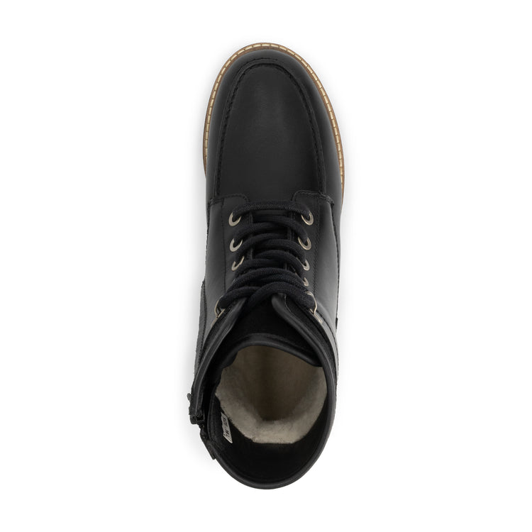 Tronstad Women - Lace-up boots - Wool-lined - Black UPS