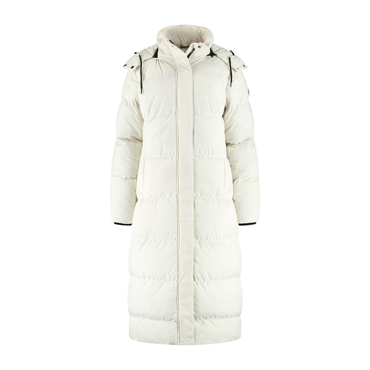 Umea Women - Puffer Winter Jacket - Corduroy - Off-White F