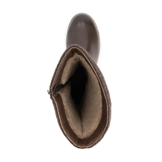 Lagen Men - High boots - Wool/Felt - Dark brown UPS