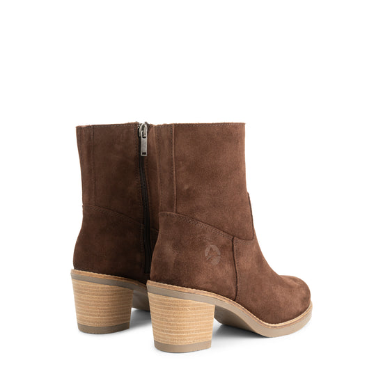 Indre Women - Ankle boots - Leather - Dark brown BD