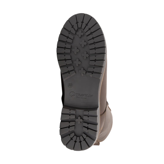 Torpsund Women - Lace-Up Boots with Zipper - Wool-Lined - Dark Brown UNS