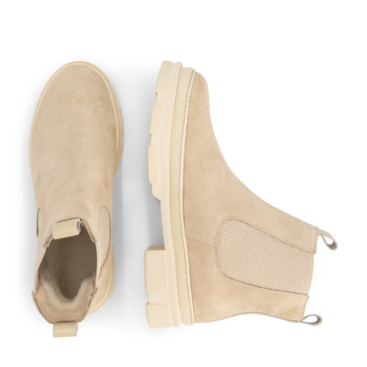 Travelin' Strilde Women - Chelsea boots - Wool-lined - Sand UPD