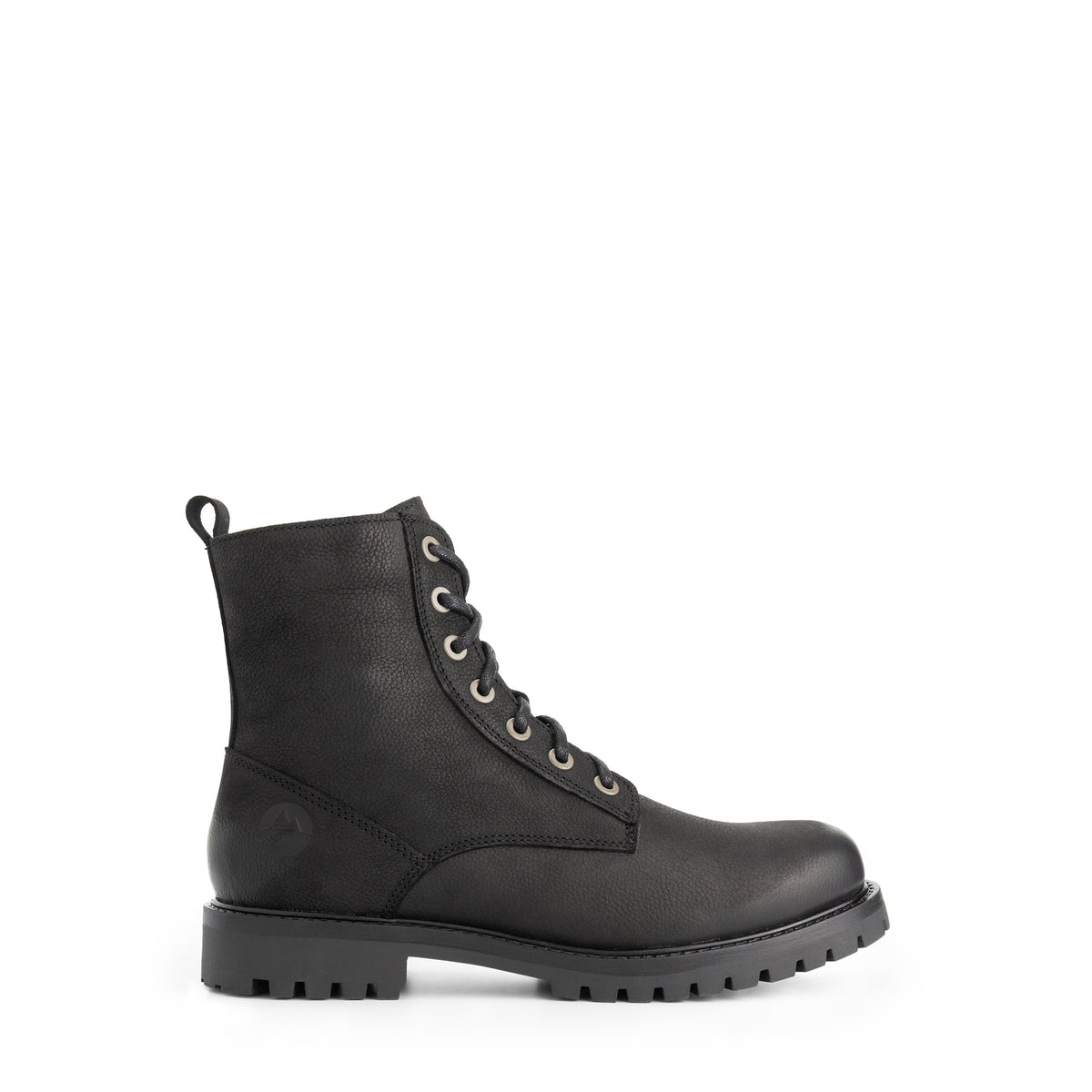 Akland Men - Lace-up boots - Nubuck - Zipper - Black R