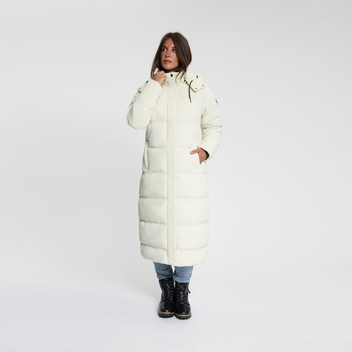 Umea Women - Puffer Winter Jacket - Corduroy - Off-White MV