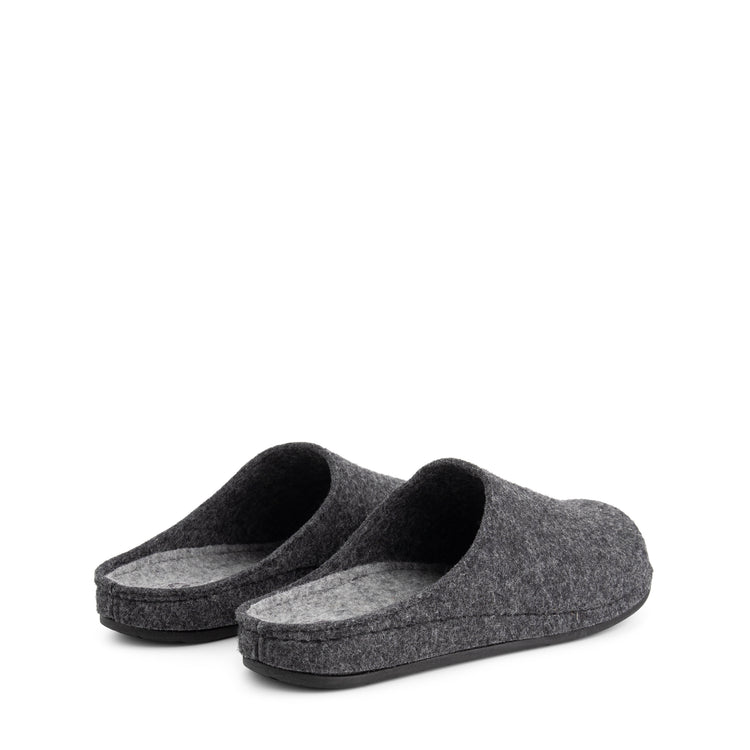 Come Home Men - House slippers - Wool - Dark grey BD