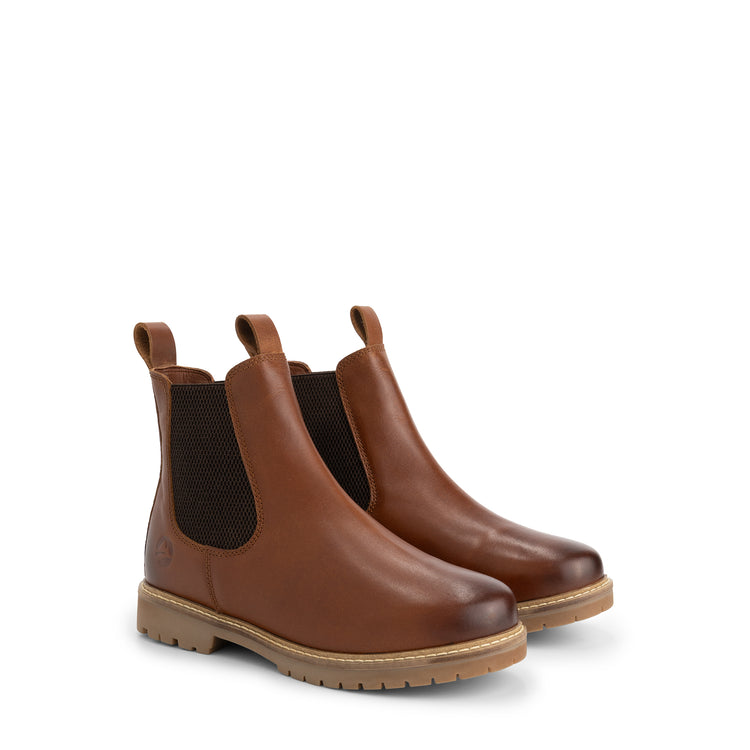 Ringsaker Women - Chelsea boots - Wool-lined - Cognac FRD
