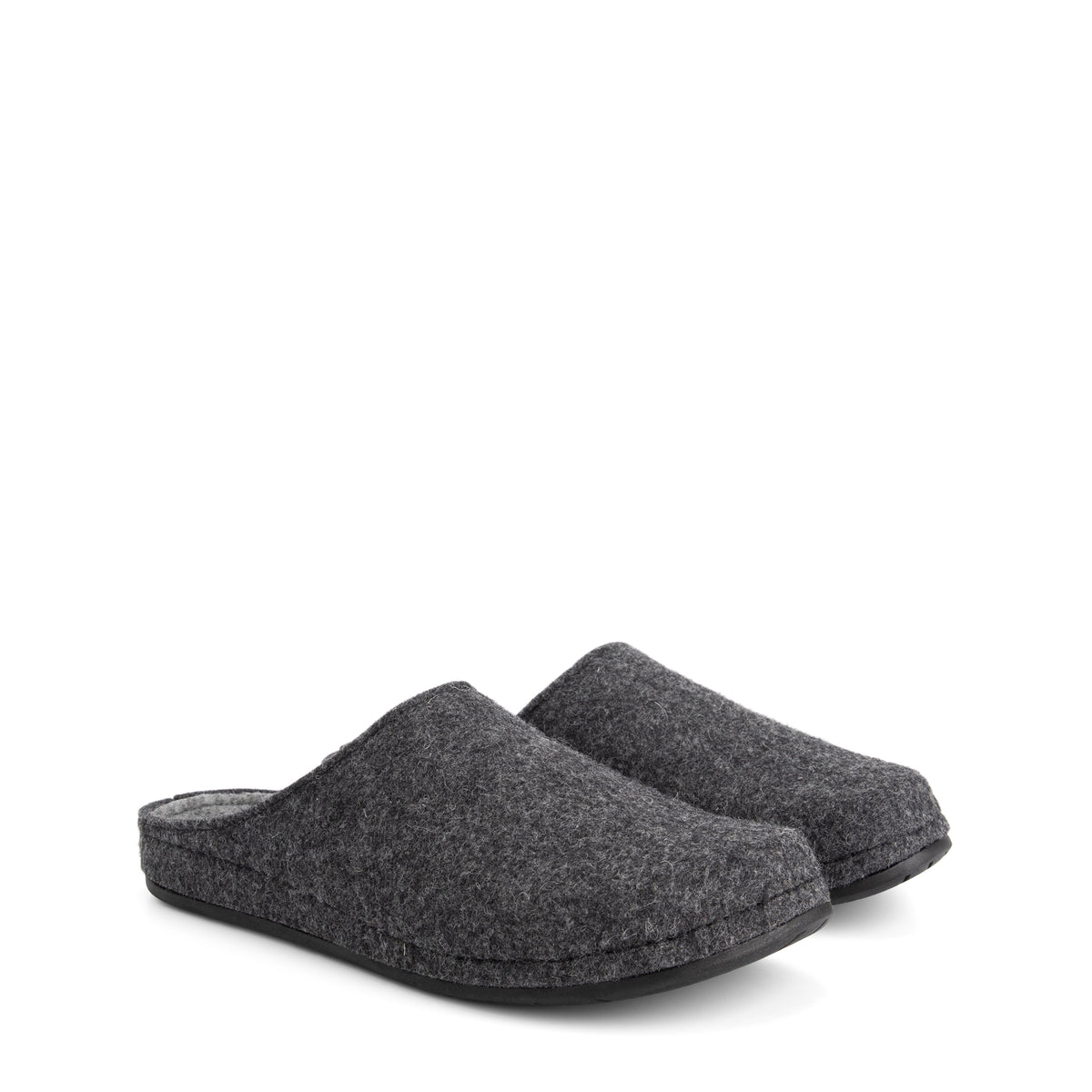 Come Home Men - House slippers - Wool - Dark grey FRD