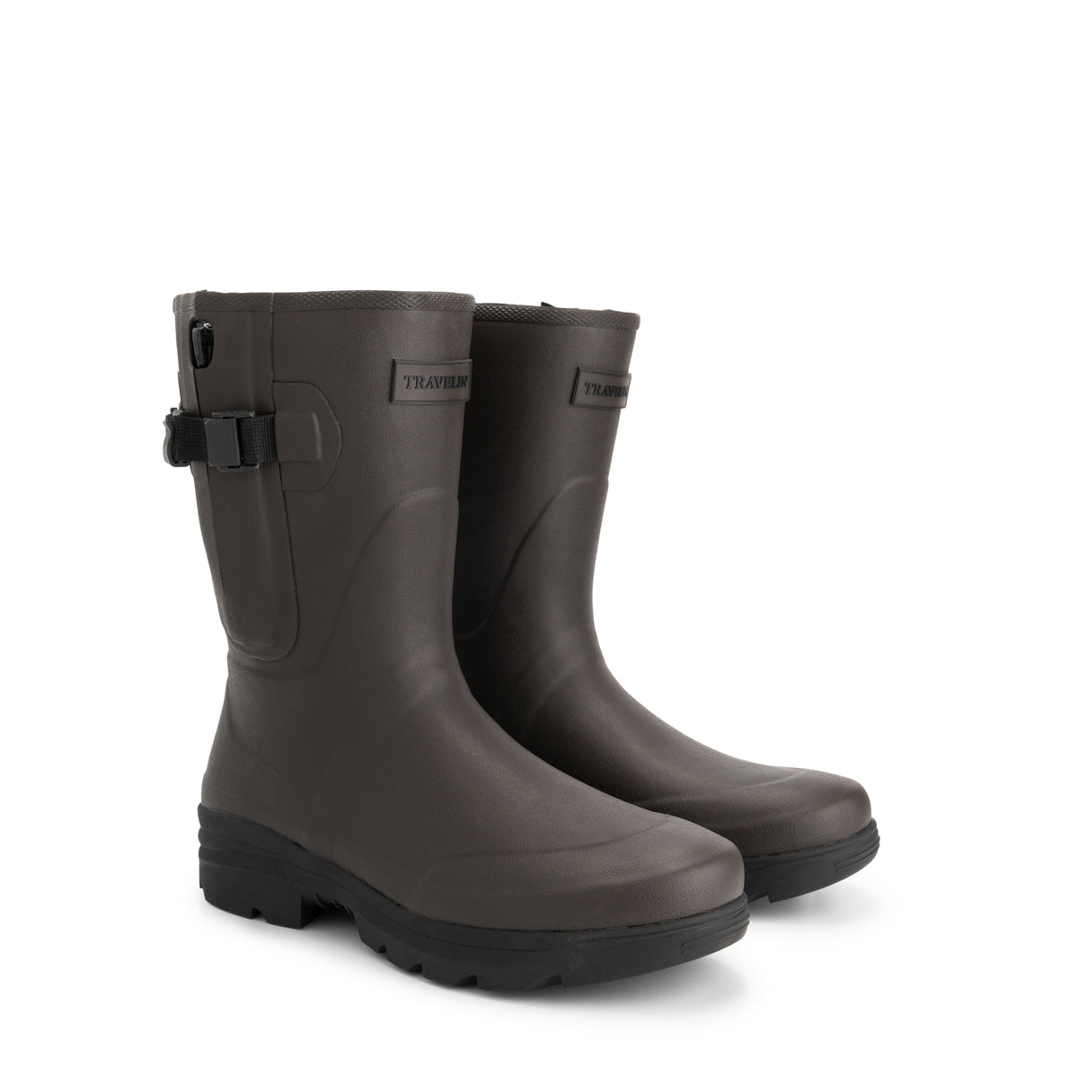 Svaneke Men - Rain Boots - Rubber Boots - Dark Brown FRD