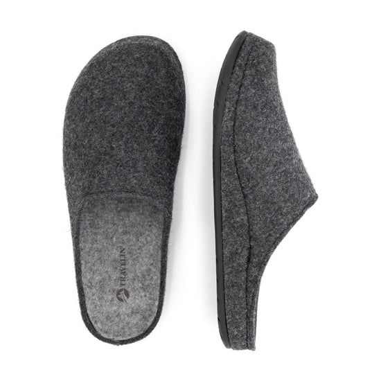 Come Home Men - House slippers - Wool - Dark grey UPD