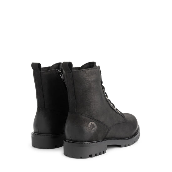 Akland Men - Lace-up boots - Nubuck - Zipper - Black BD