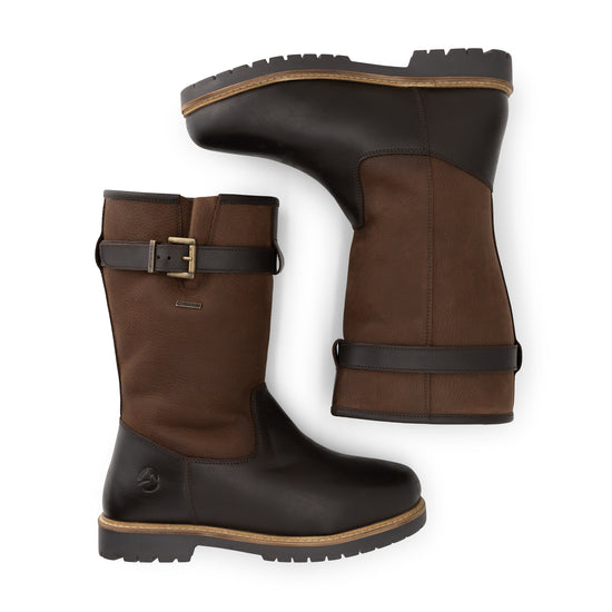 Frostad Women - Outdoor Boots - Wool-Lined - Dark Brown UPD