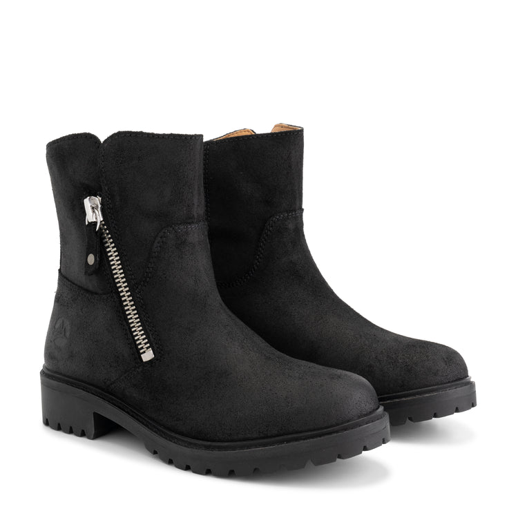 Venning Women - Ankle Boots - Suede - Black FRD