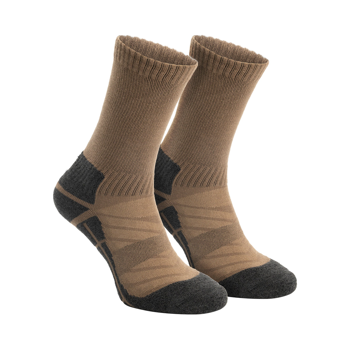 Bran Unisex 2-pack hiking socks – Seamless & breathable – Brown ACC1