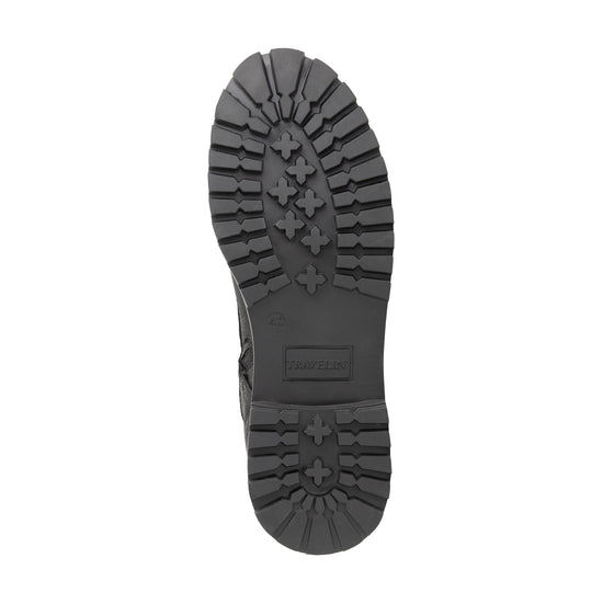 Akland Men - Lace-up boots - Nubuck - Zipper - Black UNS